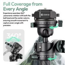 Ulanzi JJ06 Overhead GlideGo, karbon videó állvány, 44-187cm, 18kg teherbírás, Uka gyorscseretalp (UL-T081)