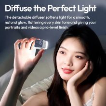 Ulanzi DG01 szuper mini LED lámpa, 5600K, 500mAh, diffúzor, USB-C, fehér (UL-L204)