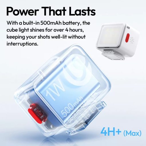 Ulanzi DG01 szuper mini LED lámpa, 5600K, 500mAh, diffúzor, USB-C, fehér (UL-L204)