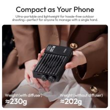 Ulanzi PL25 LED lámpa, 25W, 2700-6500K, 2000mAh, hűtő ventilátor (UL-L156)