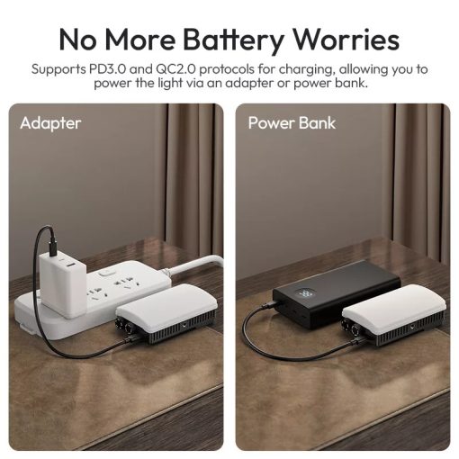 Ulanzi PL25 LED lámpa, 25W, 2700-6500K, 2000mAh, hűtő ventilátor (UL-L156)