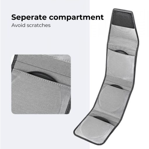 K&F Concept szűrőtartó tok, 3db szűrő számára, 37-62mm (KF-13-139)