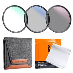   K&F Concept Professzionális szűrő szett + szűrőtartó tok - UV+CPL+ND4 - 72mm (KF01.1943V1)