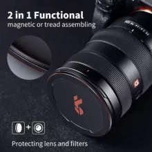 K&F Concept fém mágneses objetív sapka, 77mm, mágneses adapter nem tartozék (KF-04-073)