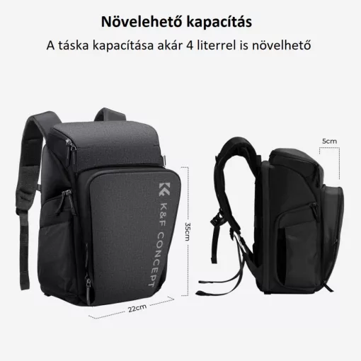 K&F Concept Alpha Air fotós hátizsák 25L, szürke (KF-13-128V3)