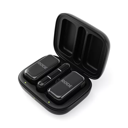 RODE Wireless Micro-L ultra kompakt két csatornás vezeték nélküli mikrorofonrendszer Lightning csatlakozóval, fekete