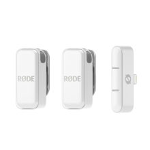 Rode Wireless Micro-L ultra kompakt két csatornás vezeték nélküli mikrorofonrendszer Lightning csatlakozóval, fehér