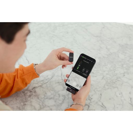 Rode Wireless Micro-L ultra kompakt két csatornás vezeték nélküli mikrorofonrendszer Lightning csatlakozóval, fehér