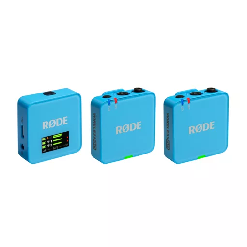 RODE Wireless GO GEN3 két csatornás vezeték nélküli mikrofon rendszer, kék
