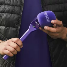 RODE Interview GO mikrofonfogó nyél vezeték néküli mikrofonokhoz, lila
