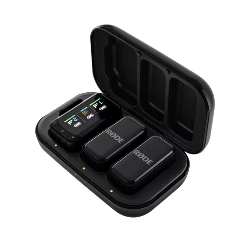 Rode Wireless Micro Camera Kit két csatornás kompakt vezeték nélküli mikrofon (USB-C), fekete 