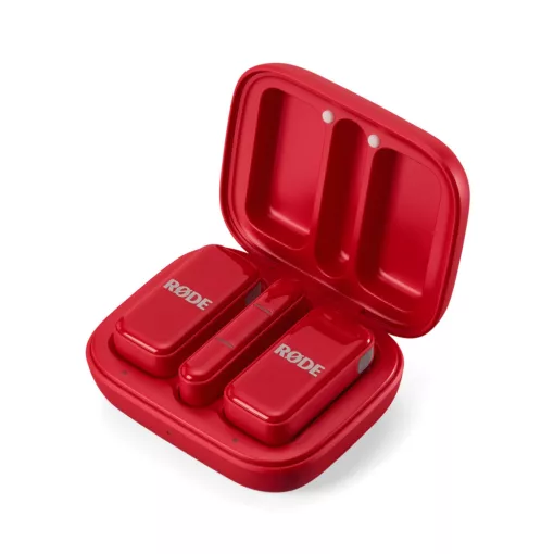 RODE Wireless Micro-C két csatornás kompakt vezeték nélküli mikrofon (USB-C), piros
