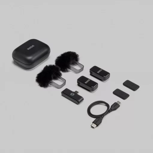 RODE Wireless Micro-C két csatornás kompakt vezeték nélküli mikrofon (USB-C), narancssárga