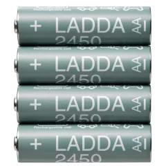 IKEA LADDA battery 1.2V 2450mAh AA - 4pcs