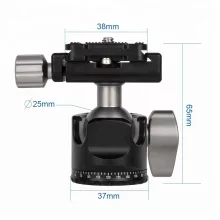 Mikrosat BH-25C Low Profile Ball Head Arca / RRS Compatible (max. 10kg)