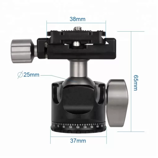 Mikrosat BH-25C Low Profile Ball Head Arca / RRS Compatible (max. 10kg)