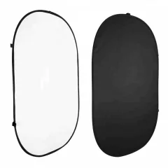 Mikrosat Black and White Backdrop - 150x200 cm (RE210)