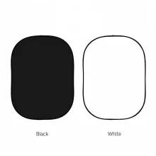 Mikrosat Black and White Backdrop - 150x200 cm (RE210)