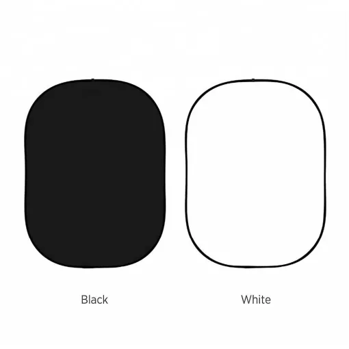 Mikrosat Black and White Backdrop - 150x200 cm (RE210)