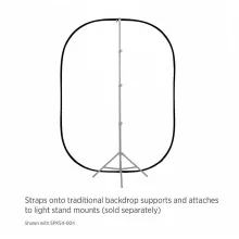 Mikrosat Black and White Backdrop - 150x200 cm (RE210)