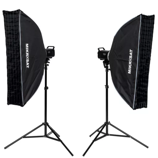 Godox DP400III-V Dupla Tárgyfotós Vakuszett - Mikrosat 25x100 4Clicks Softboxal (2 x 400Ws)