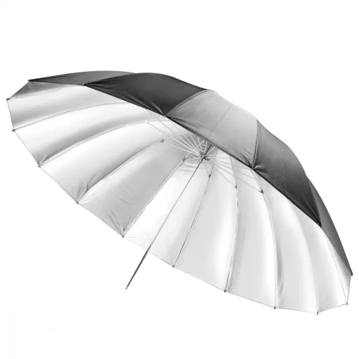 Mikrosat 180 cm ezüst 16 pálcás PARA reflexernyő (UB07)