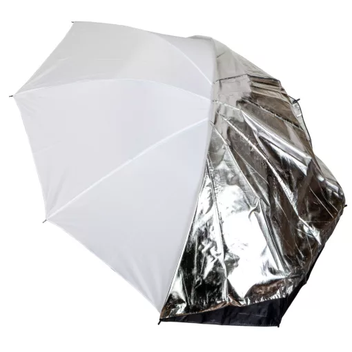 Mikrosat 109 cm 2in1 ernyő - áteresztő és fekete ezüst huzat (UB05)