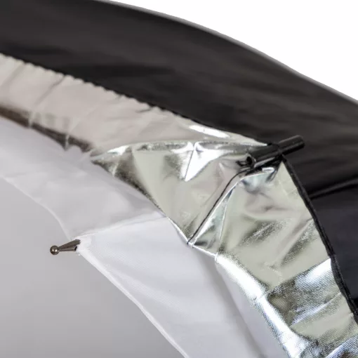 Mikrosat 109 cm 2in1 ernyő - áteresztő és fekete ezüst huzat (UB05)