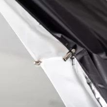 Mikrosat 180 cm 2in1 ernyő - áteresztő és fekete ezüst huzat (UB05)