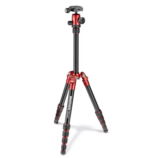 Manfrotto Element traveller kis állvány kit gömbfejjel, piros (MKELES5RD-BH)