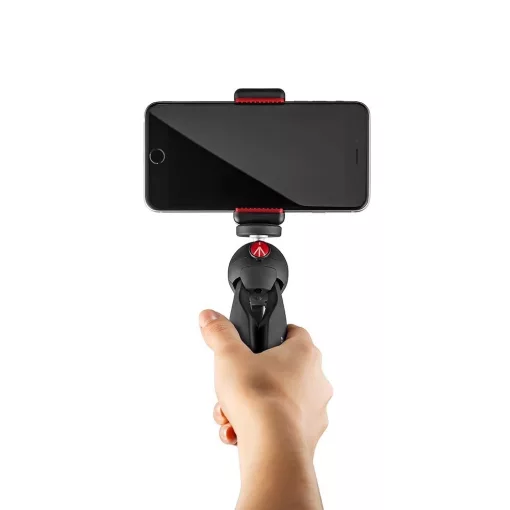 Manfrotto Pixi mini állvány MII, univerzális okostelefon tartóval (MKPIXICLMII-BK)