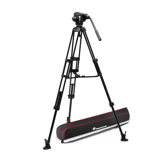 Manfrotto 502X fej alu. Twin leg középterpeszes állvánnyal (MVK502XTWINMA)