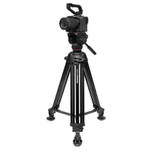 Manfrotto 502X fej alu. Twin leg középterpeszes állvánnyal (MVK502XTWINMA)