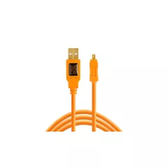   TETHER TOOLS TetherPro USB 2.0 > Mini-B 8pin 4.6m orange - 257113 (CU8015)