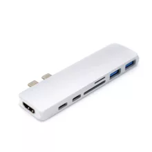 Caruba USB-C HUB Kártyaolvasó USB 3.0 - dupla USB-C csatlakozás
