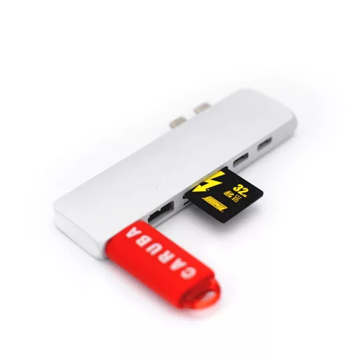 Caruba USB-C HUB Kártyaolvasó USB 3.0 - dupla USB-C csatlakozás