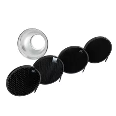   Caruba 7" Alap Reflektor méhsejtrácsokkal (Bowens - 18cm)