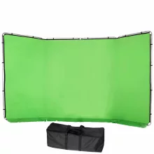 Mikrosat  Panoramic Background 13′ Chroma Key Green - 2,4m x 4m (BD2010)