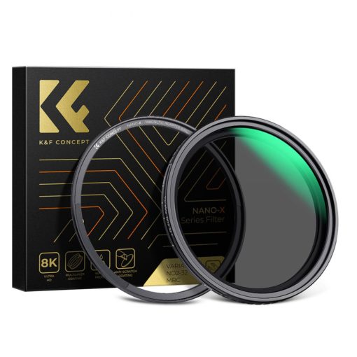 K&F Concept mágneses adapter + NANO-X vario ND2-32, lepergető, karcálló, + tok, 67mm (KF-01-1851)