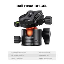 K&F Concept A255C2+BH-36L karbon állvány, 156cm magasság, 15kg teherbírás (KF-09-103V1)