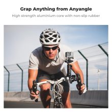 K&F Concept MS-29 hajlítható lábú állvány, selfie bot, Gopro és telefon adapter, bluetooth kioldó (KF-09-152)