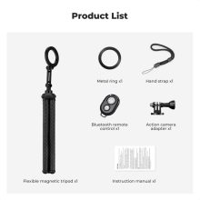 K&F Concept hajlítható lábú állvány, Magsafe, Gopro adapter, bluetooth kioldó (KF-09-164)