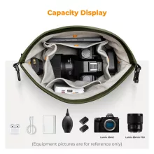 K&F Concept Urban Wander 11, 5L, fotós oldaltáska, zöld (KF-13-168V3)