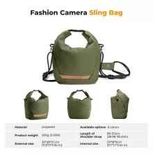 K&F Concept Urban Wander 11, 5L, fotós oldaltáska, zöld (KF-13-168V3)