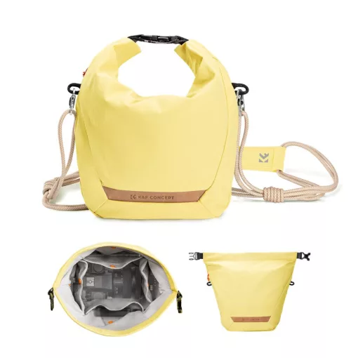 K&F Concept Urban Wander 11, 5L, fotós oldaltáska, sárga (KF-13-168V4)