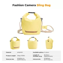 K&F Concept Urban Wander 11, 5L, fotós oldaltáska, sárga (KF-13-168V4)