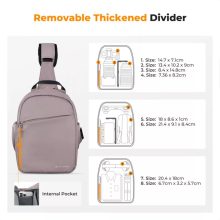 K&F Concept U08 egyvállas mini fotós hátizsák, 5L, rózsaszín (KF-13-171V1)