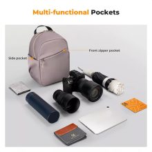 K&F Concept U08 egyvállas mini fotós hátizsák, 5L, rózsaszín (KF-13-171V1)