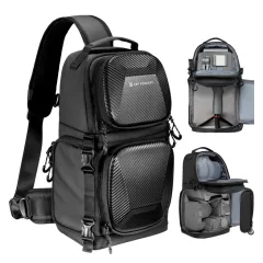   K&F Concept Beta Messenger egyvállas hardshell kamera hátizsák 10L, fekete (KF-13-176)