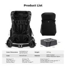 K&F Concept 30L Star Wander 02, fotós hátizsák, fekete (KF-13-206V1)